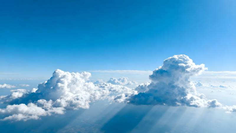 蓝天白云 云海壮丽图片