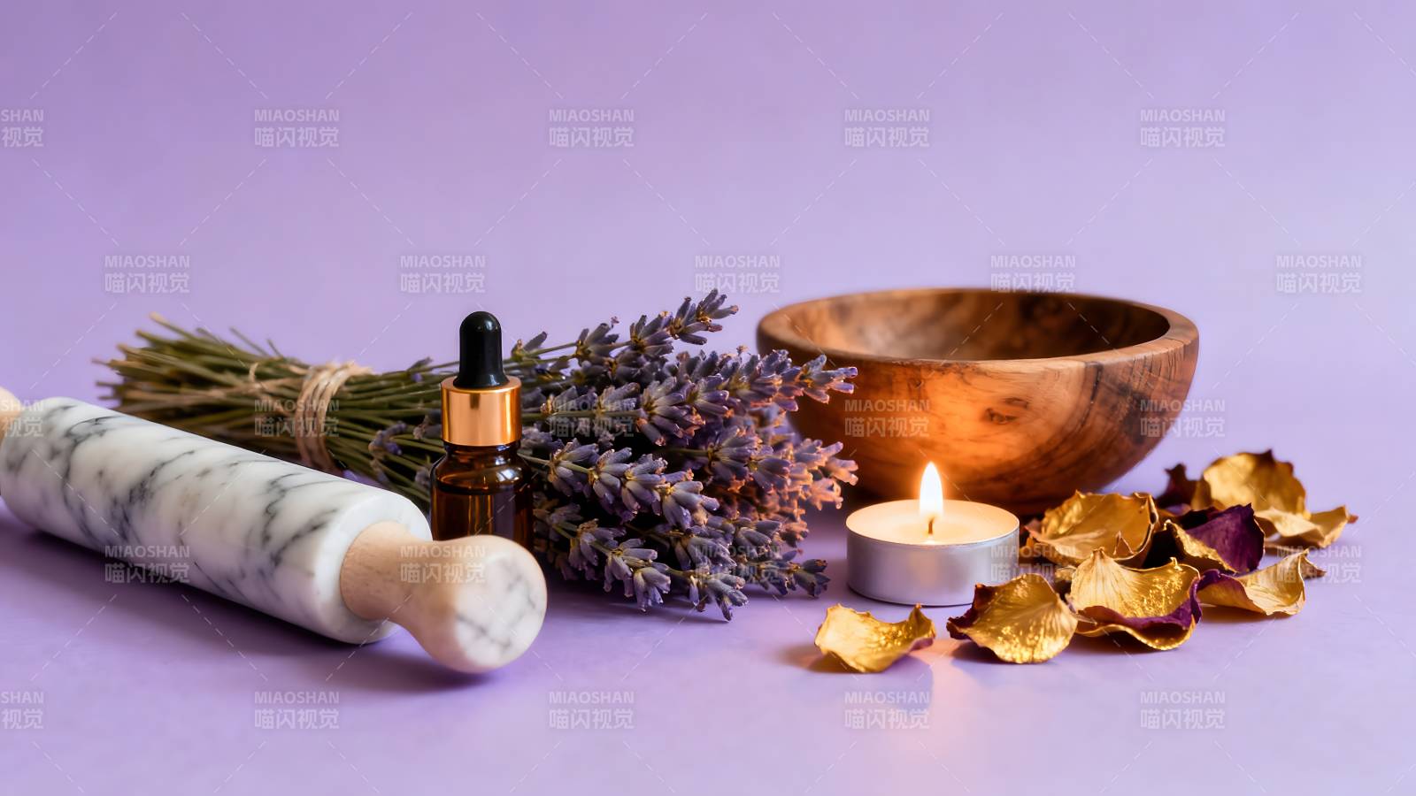 芳香疗愈静物图片