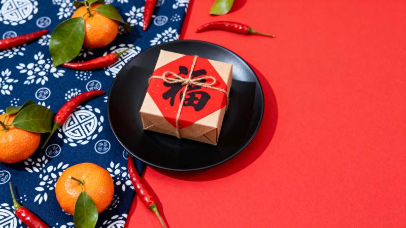 春节福礼摆拍图片