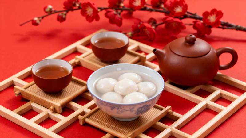 元宵茶点迎新春图片