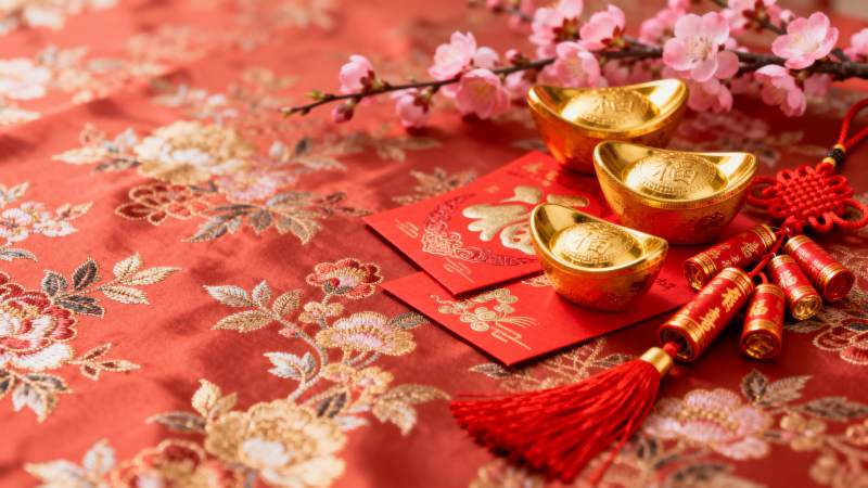 新春金元宝喜庆图图片