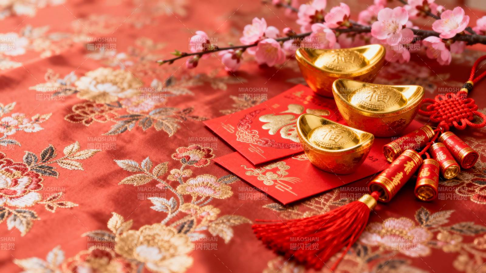 新春金元宝喜庆图图片