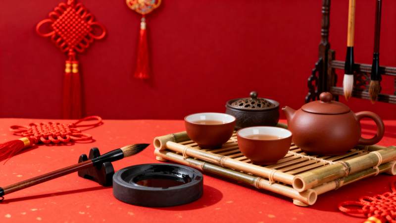 茶香四溢迎新春图片