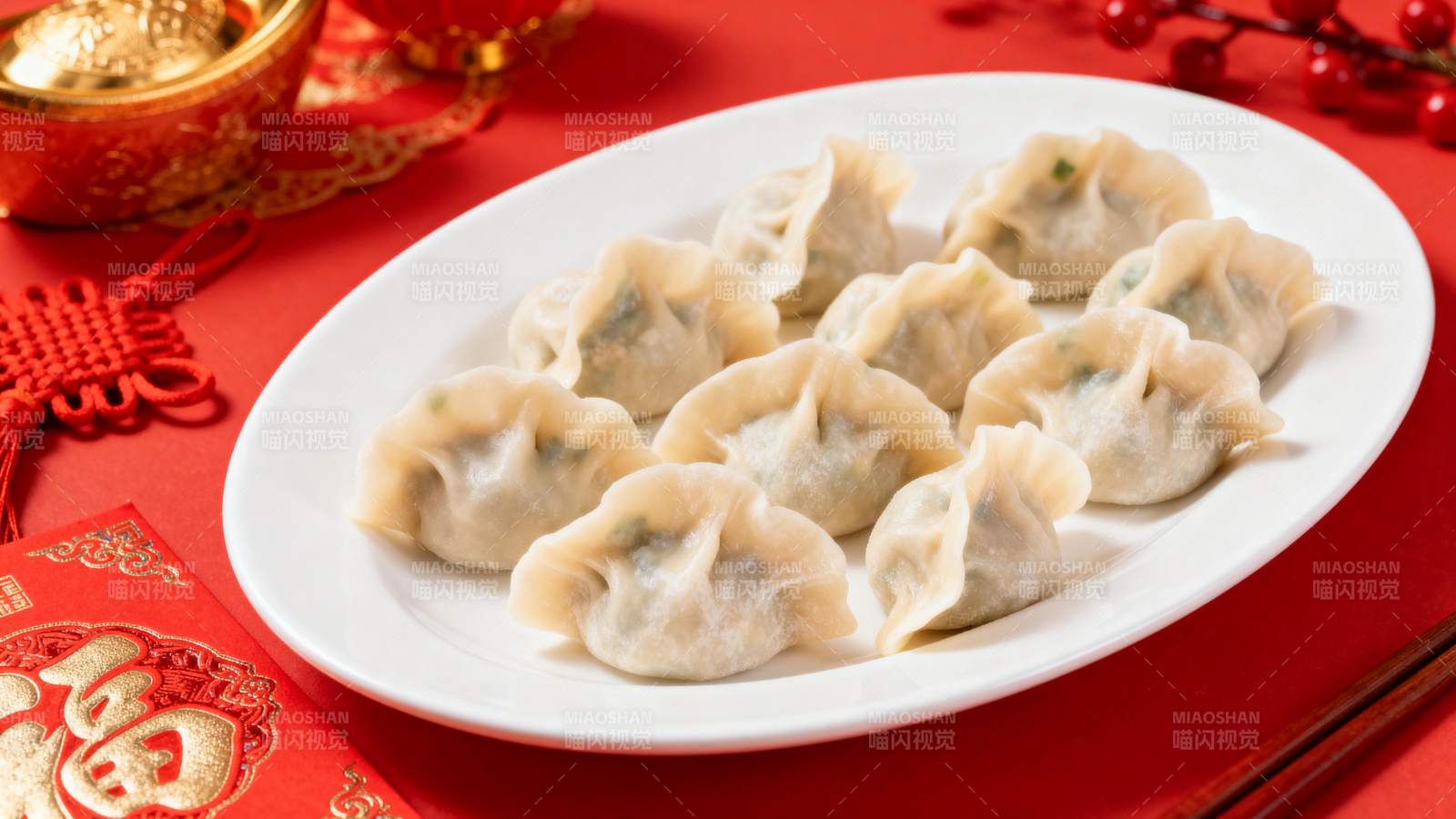 美味饺子迎新春图片