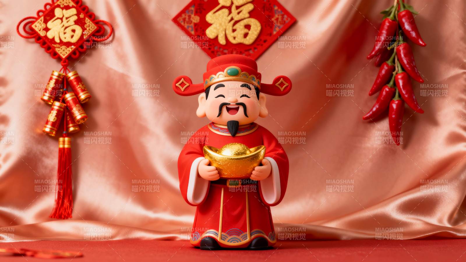 财神送福迎新春图片