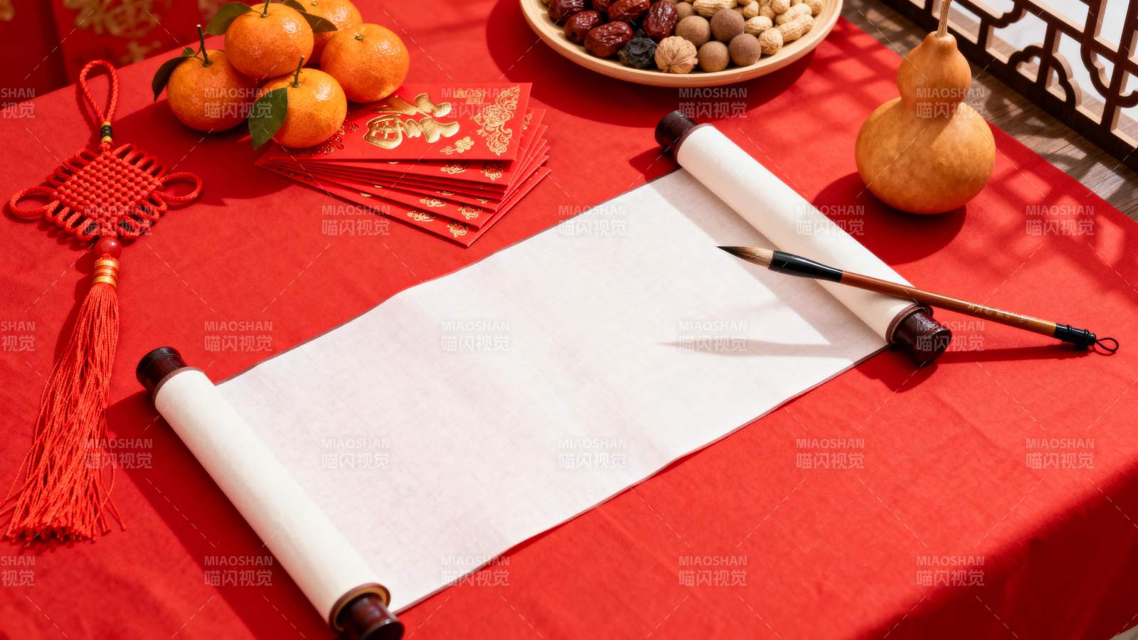 春节写春联图片