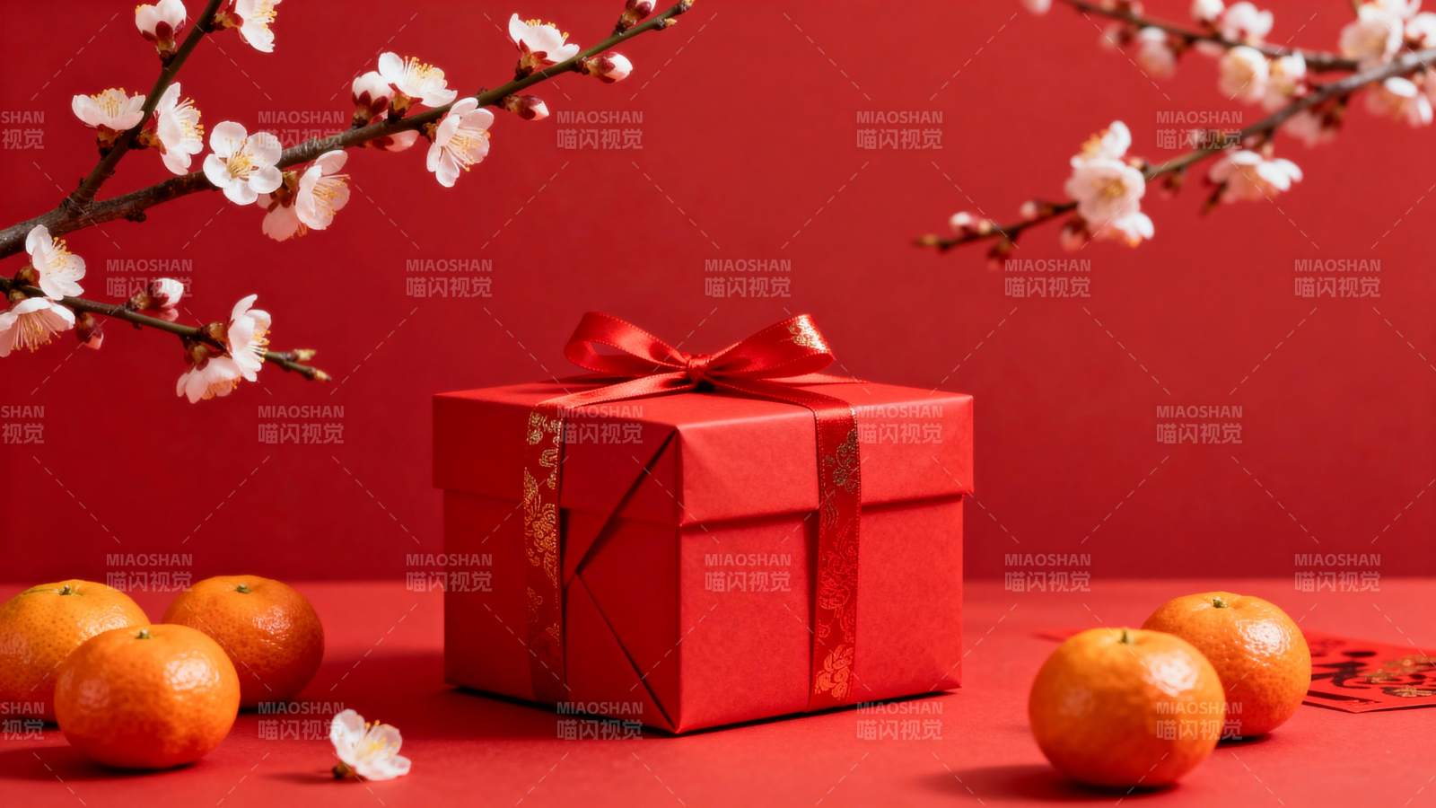 新春礼盒与金桔图片