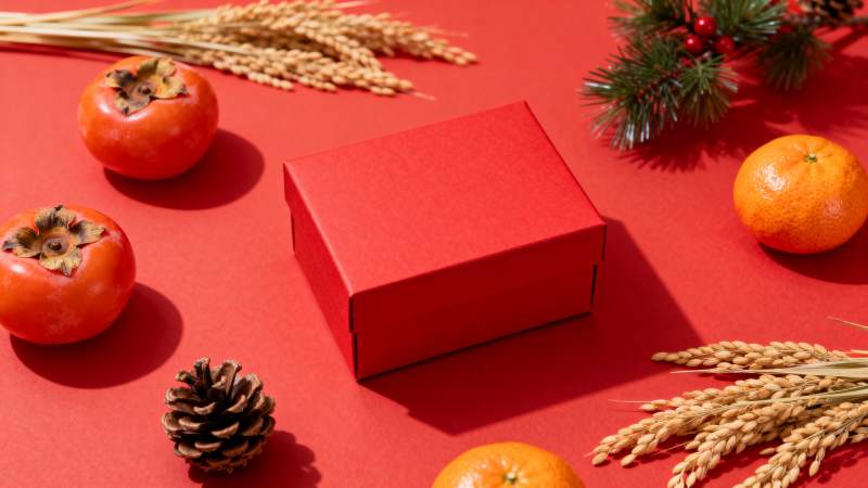 节日礼盒静物图图片