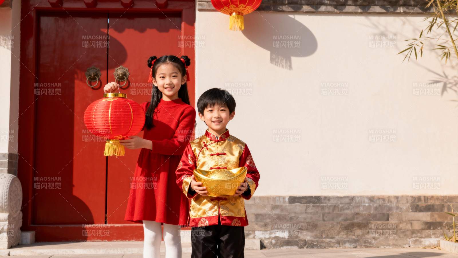 春节童趣迎新春图片