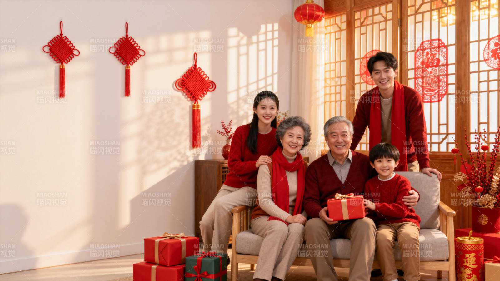 团圆喜庆过大年图片