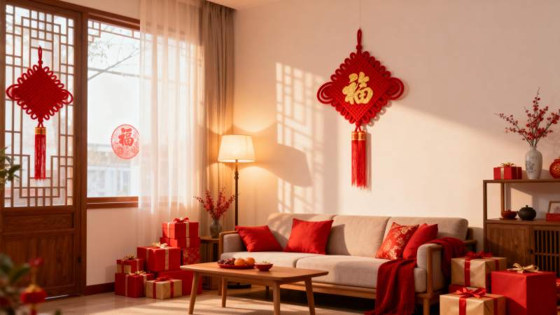 喜庆春节家居布置图片