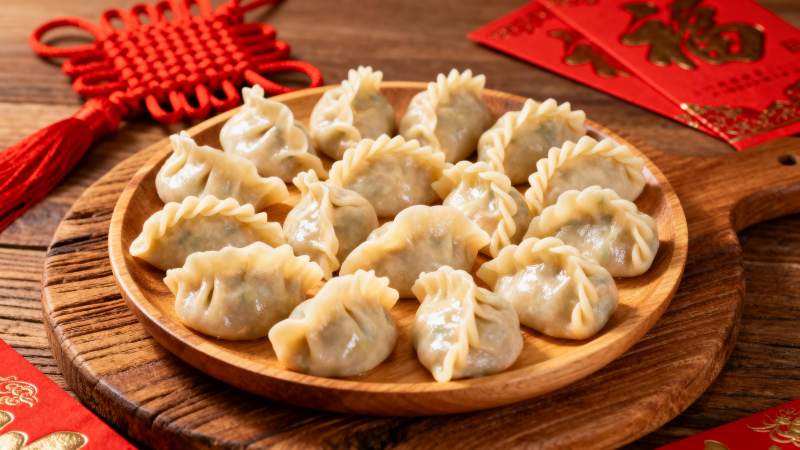 饺子迎新春图片