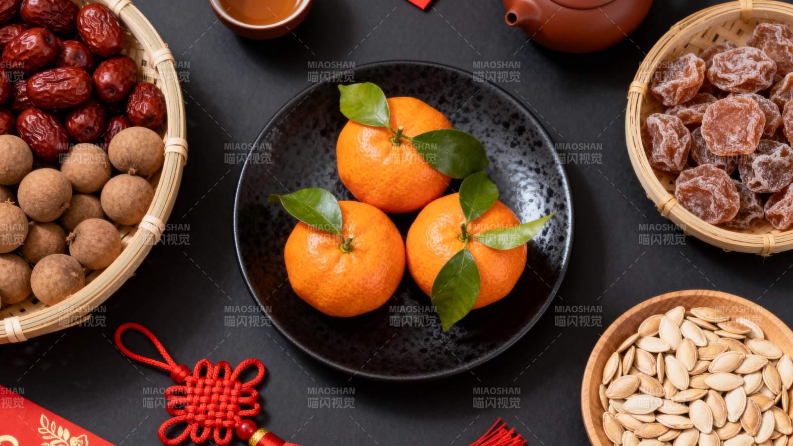 年味果盘摆设图片