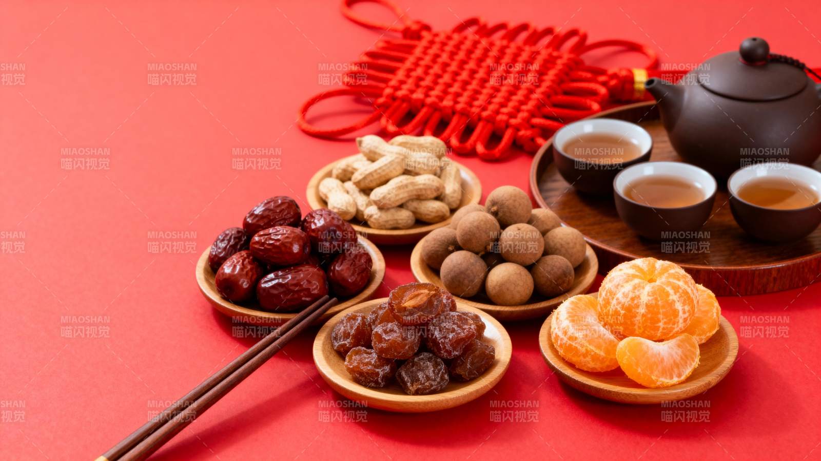 春节年货摆盘图片