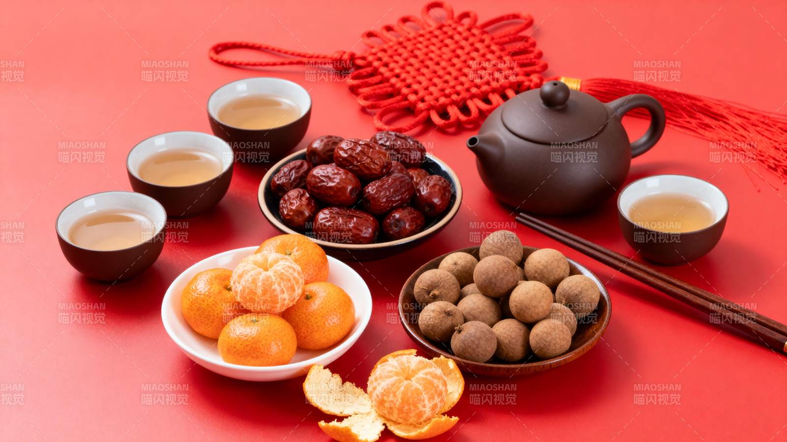 新春茶点摆盘图片