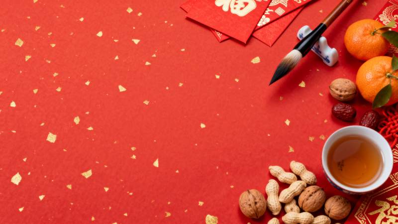 新春佳节喜庆布置图片