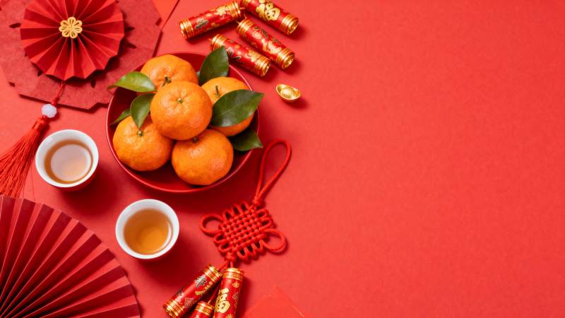 新春佳节喜庆布置图片