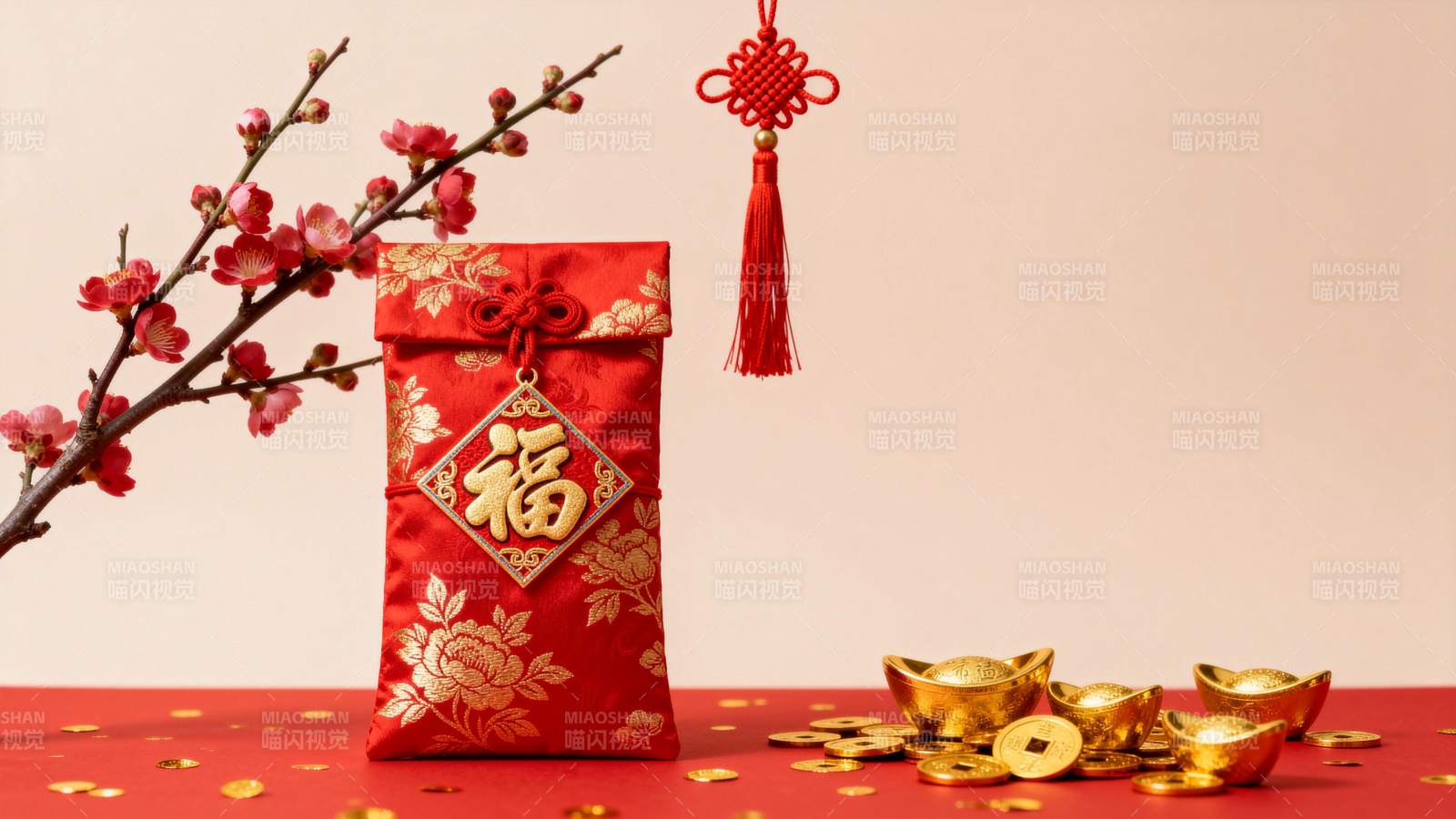 春节福袋金元宝图片