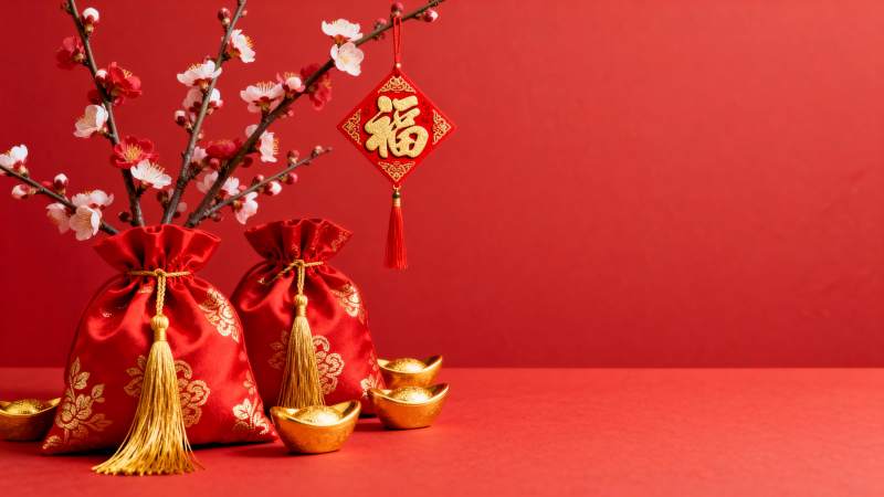 新春福袋金元宝图片