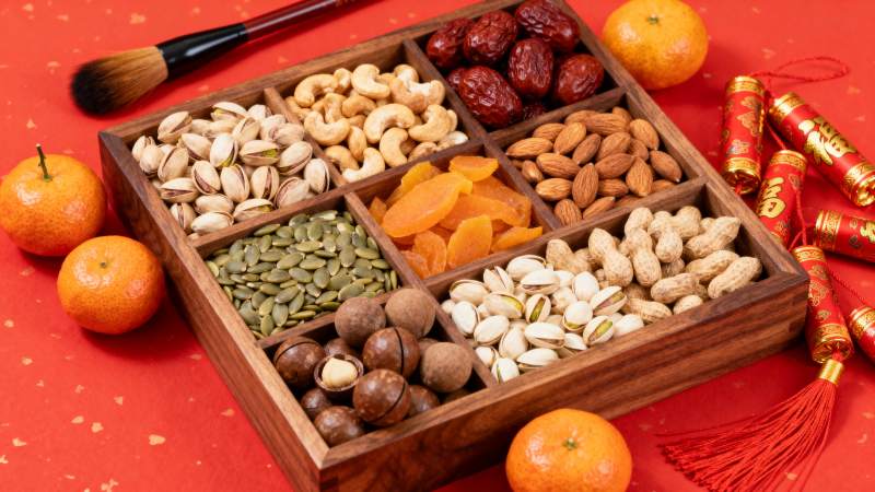 年货坚果礼盒图片