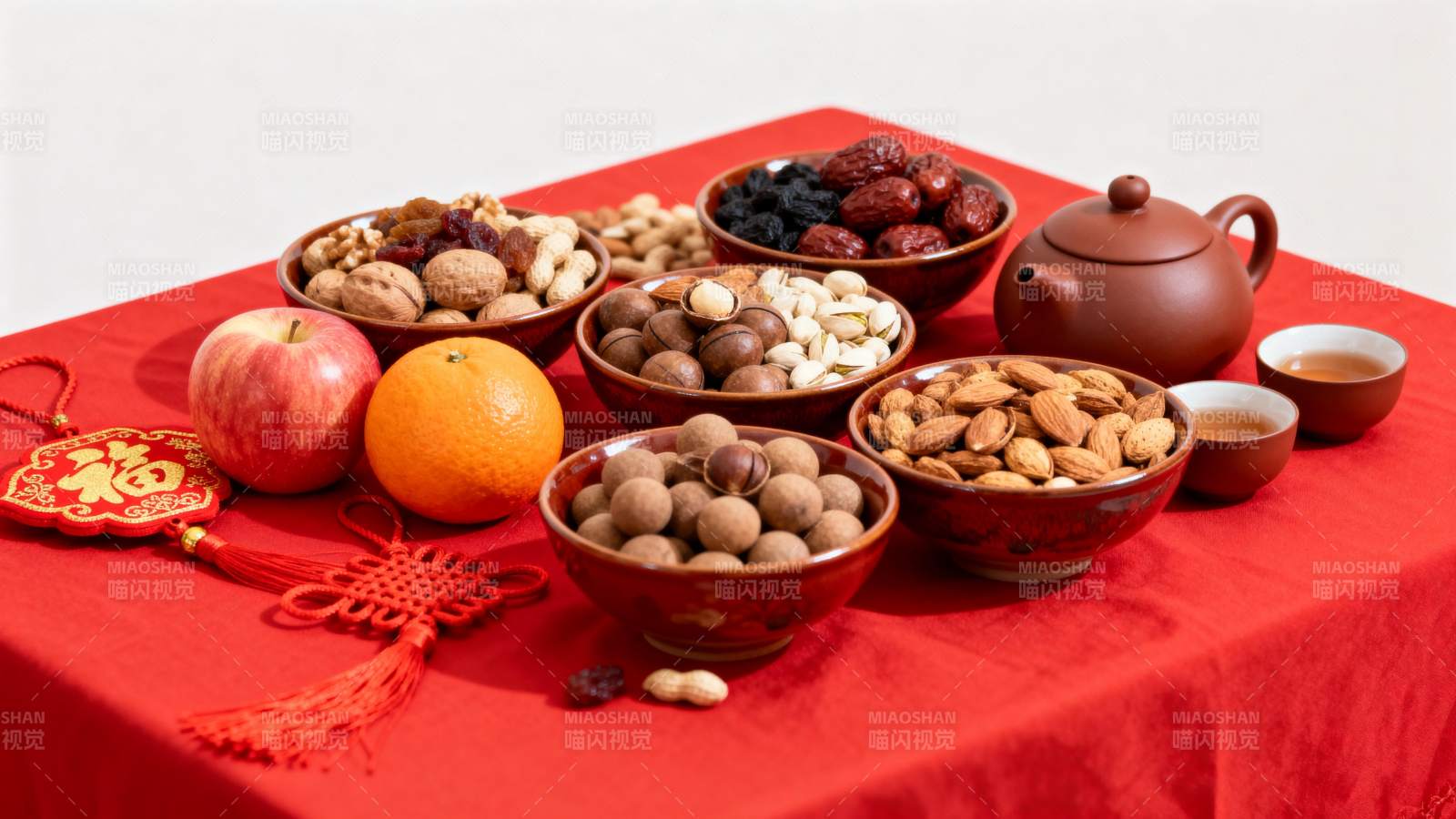 年货坚果茶点图片