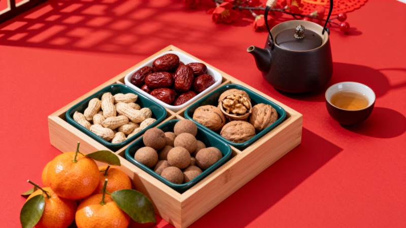 年货坚果茶点图片