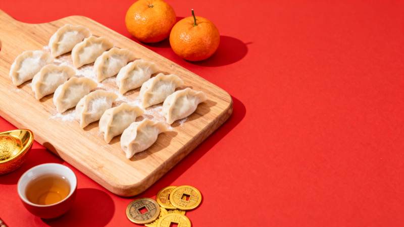 饺子迎新春图片