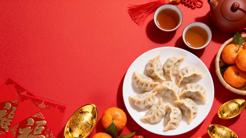 春节团圆饺子宴图片