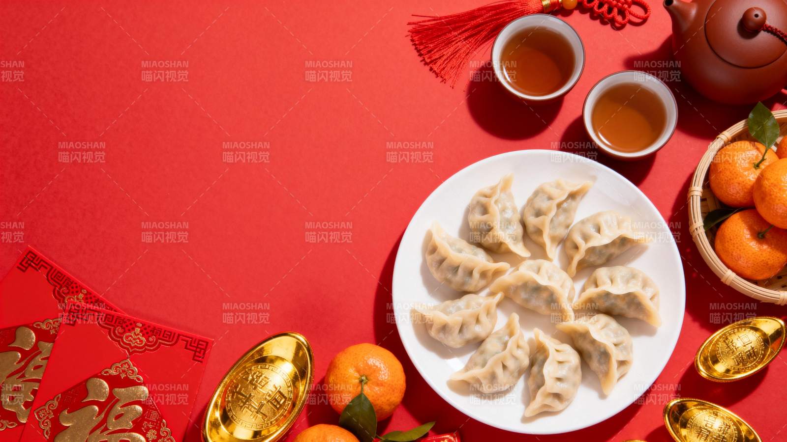 春节团圆饺子宴图片