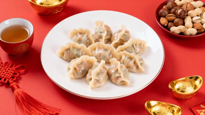 饺子迎新春图片