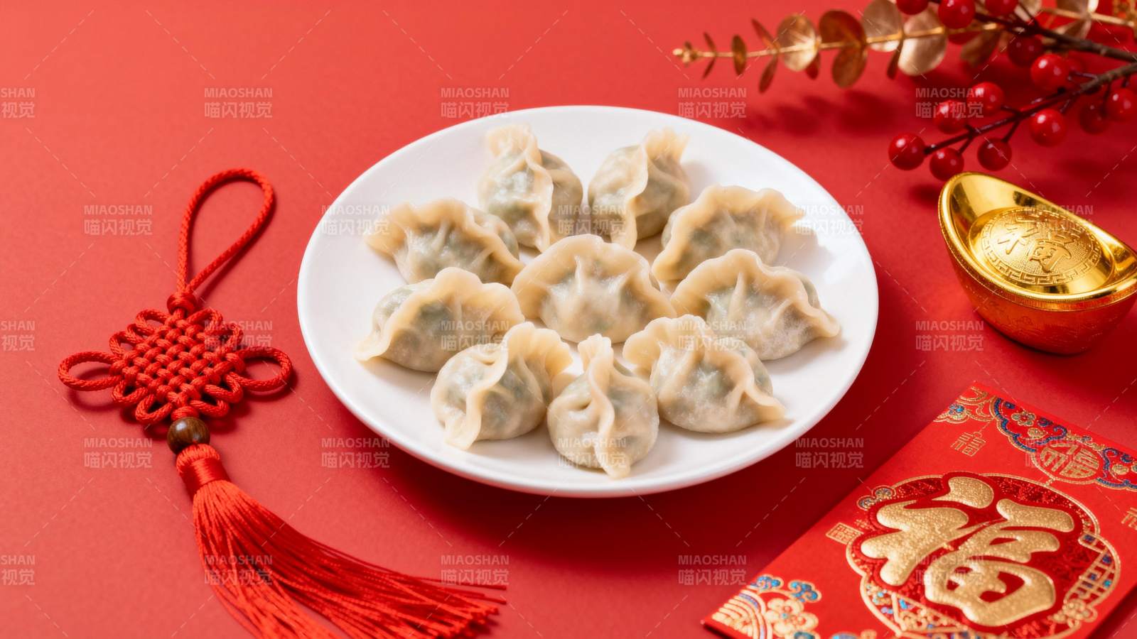 春节饺子迎福年图片