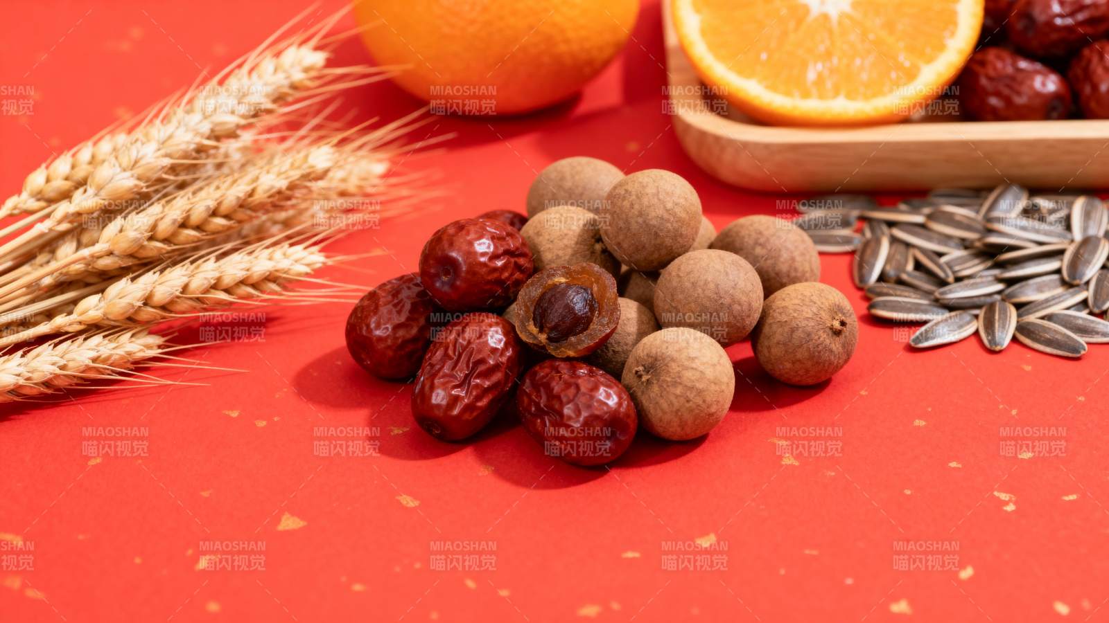 五谷杂粮与水果图片