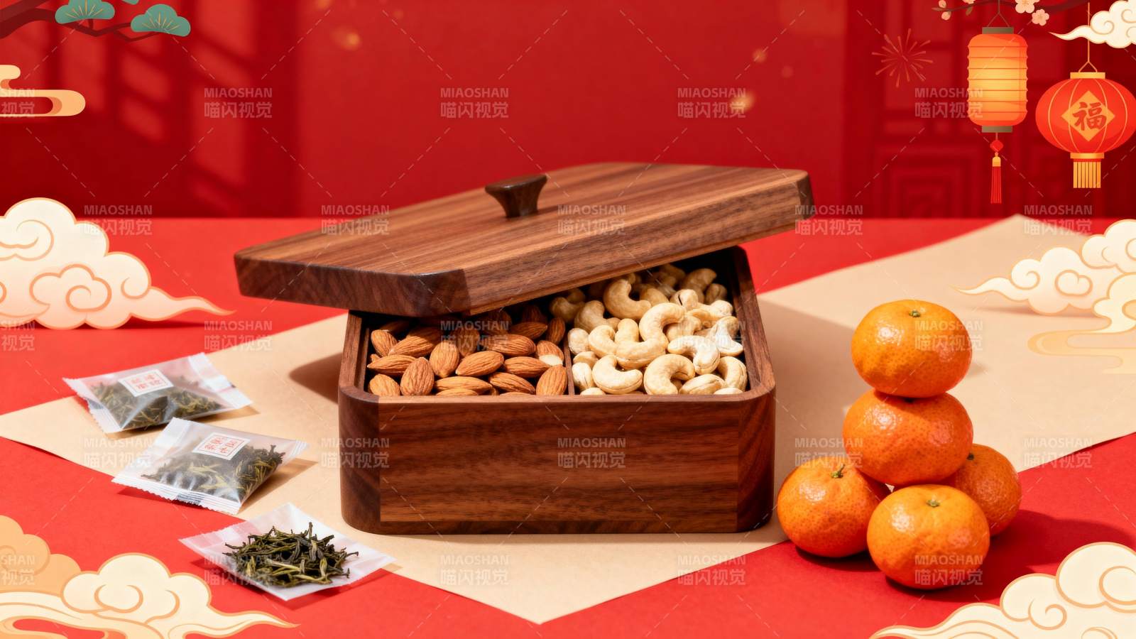 年味坚果礼盒图片