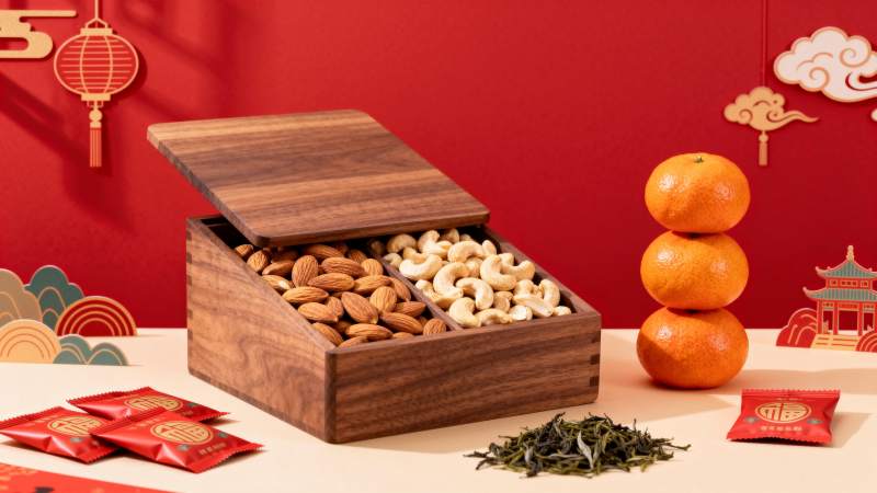 年货礼盒 坚果茶香图片