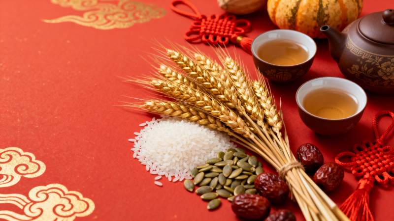 五谷丰登迎新春图片