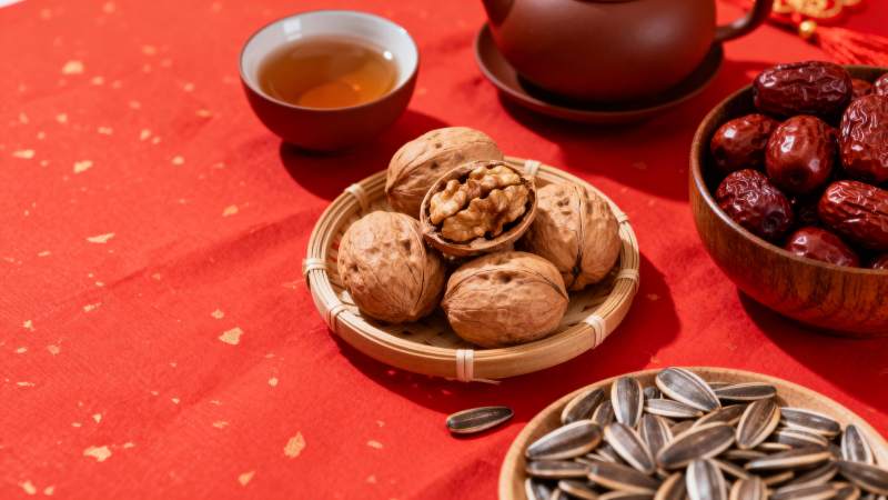 茶点坚果迎新春图片