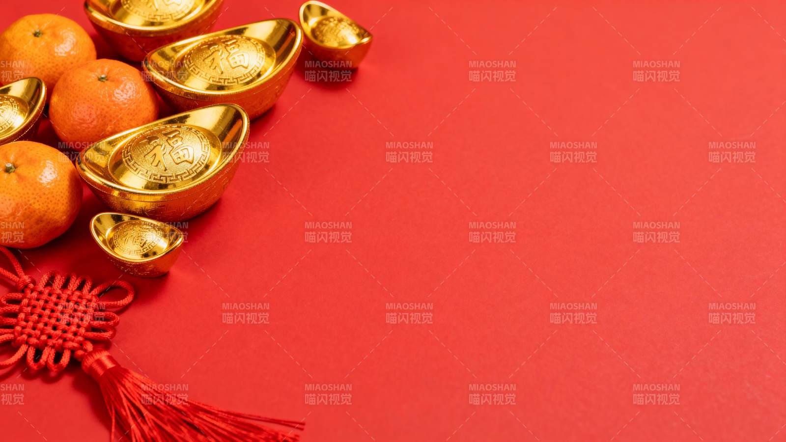 新春金元宝与橙子图片