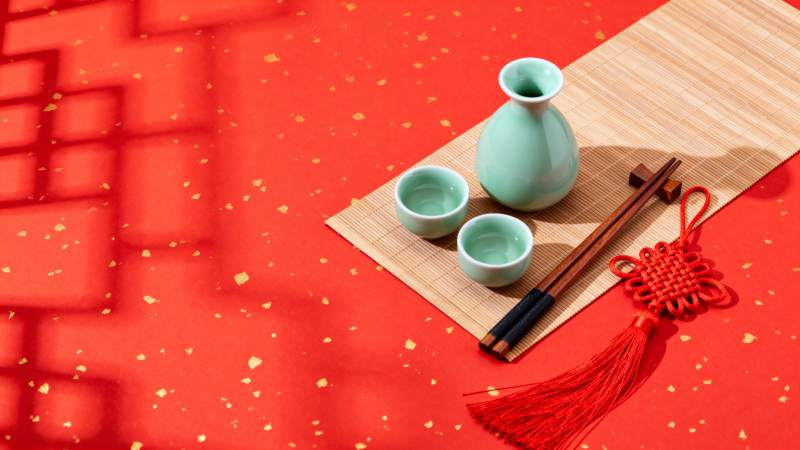 茶韵中国红图片