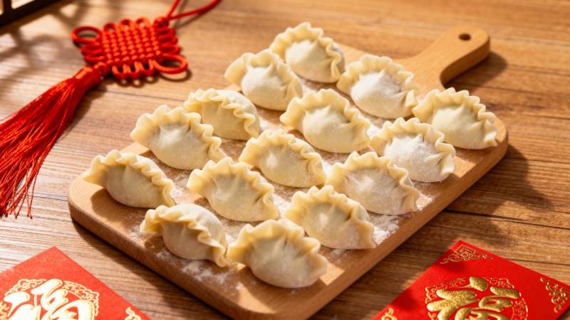 饺子迎新春图片