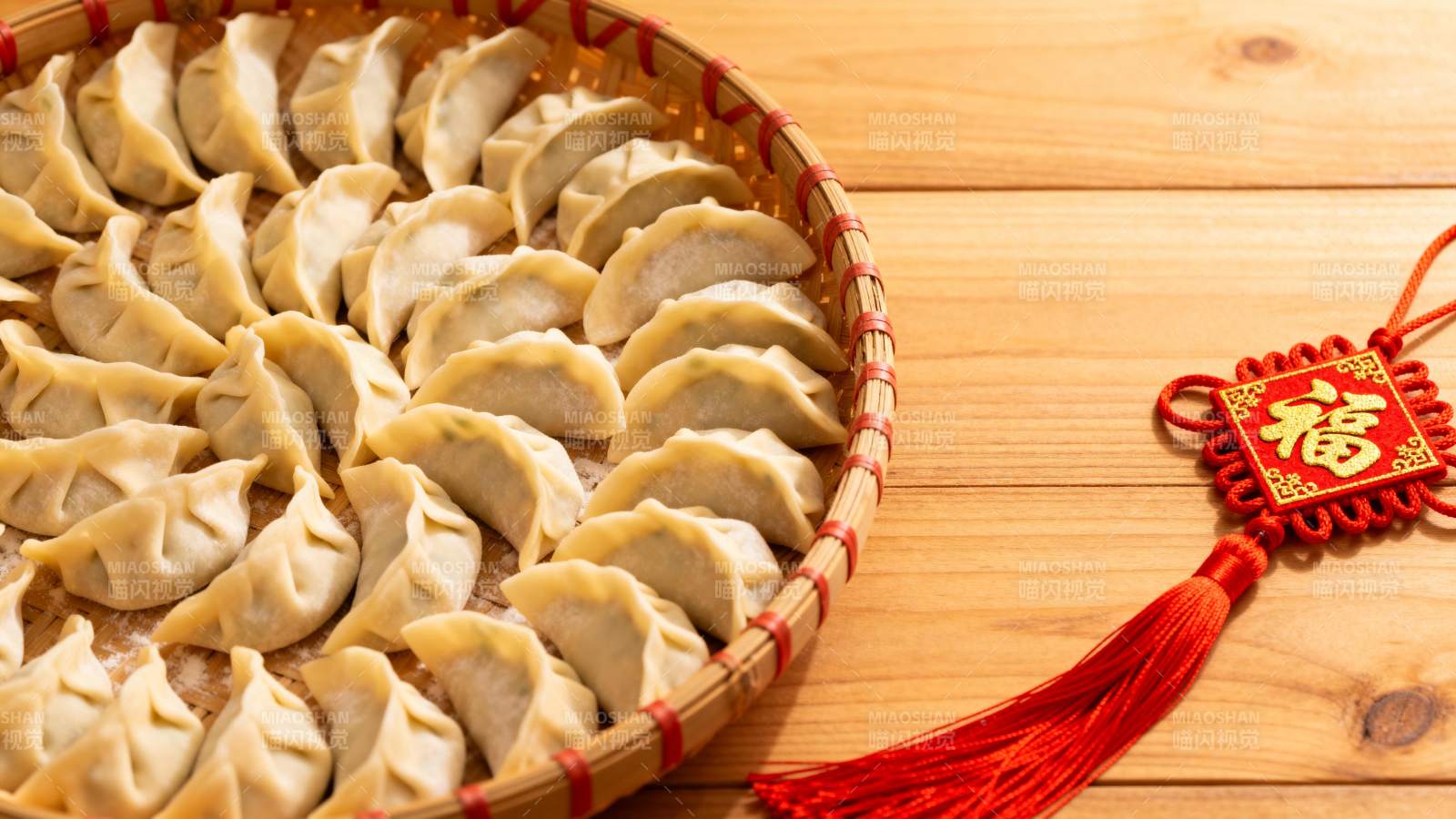 饺子与福字挂饰图片