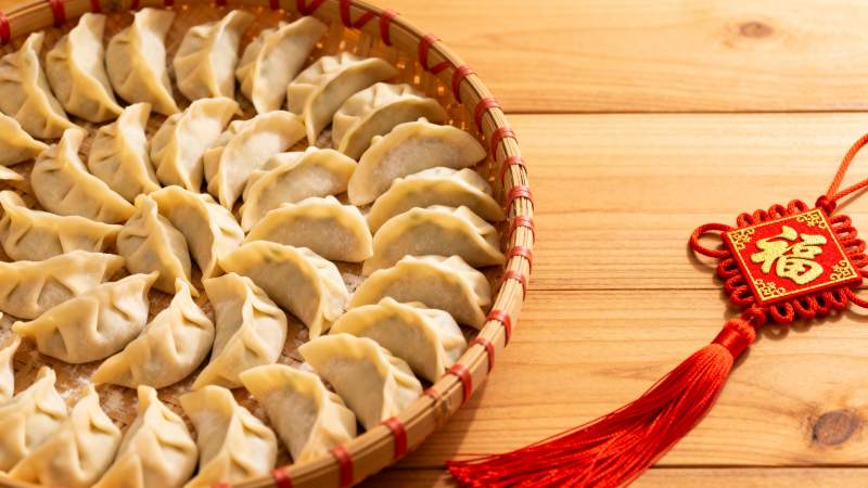 饺子与福字挂饰图片