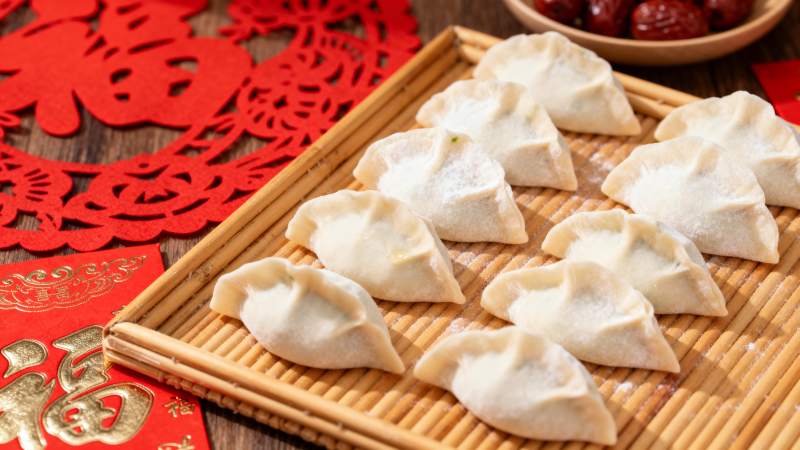 饺子迎新春图片
