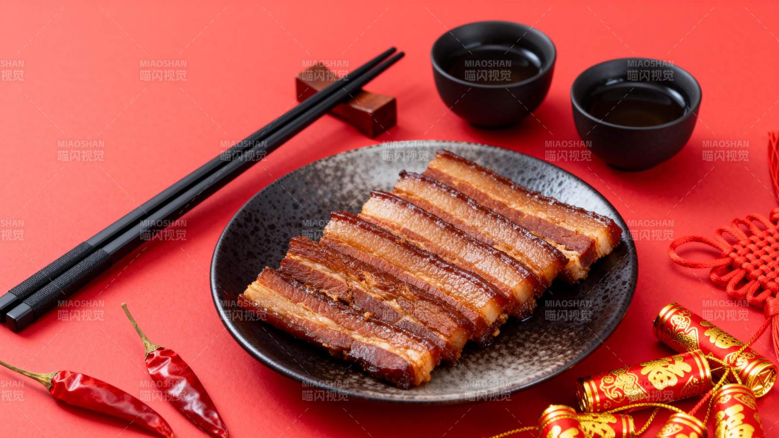 红烧肉配年味图片