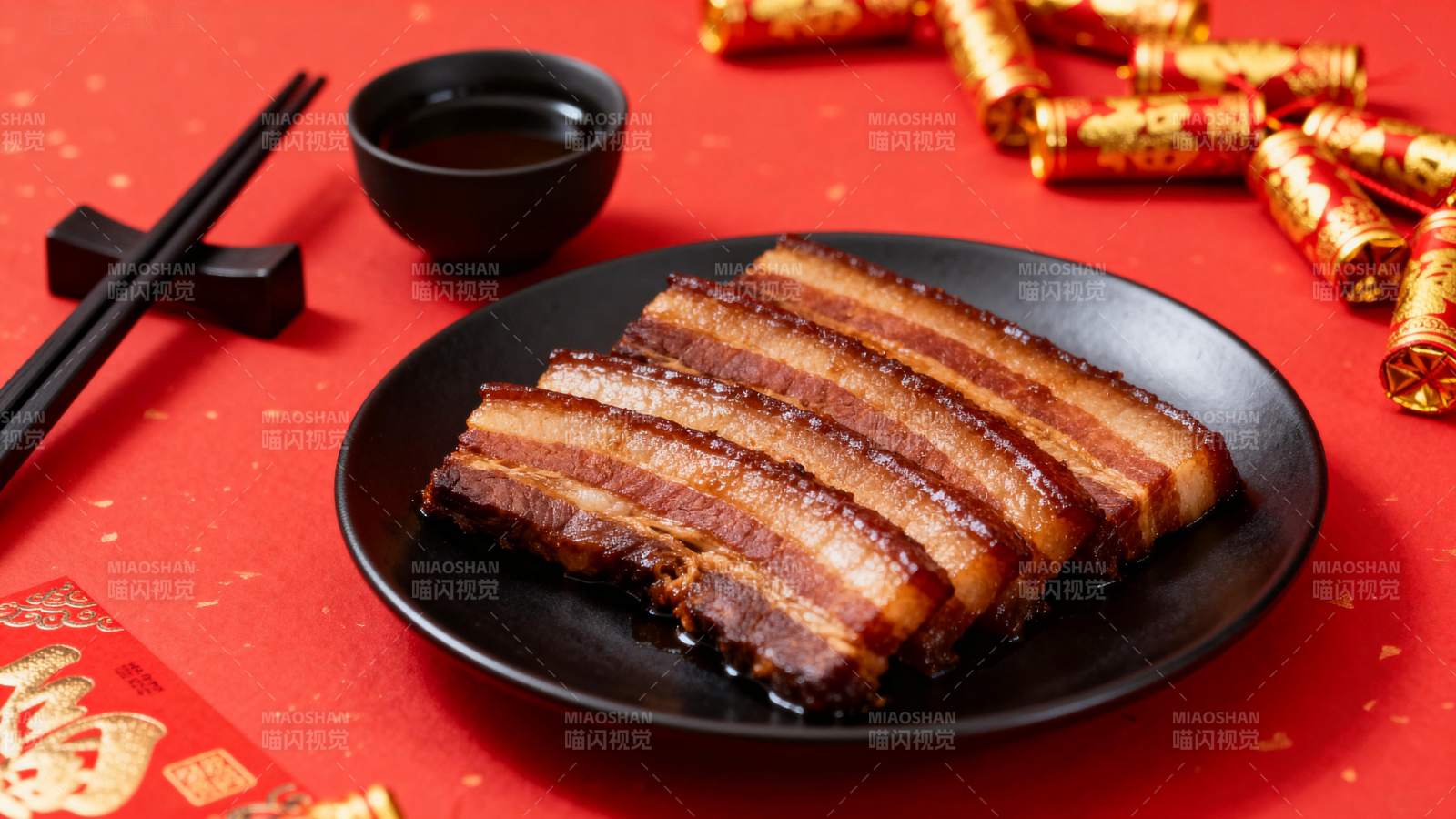 红烧肉配年味图片