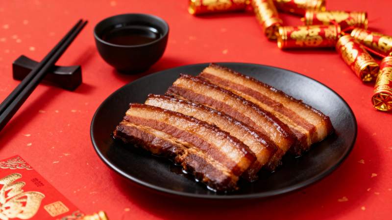 红烧肉配年味图片