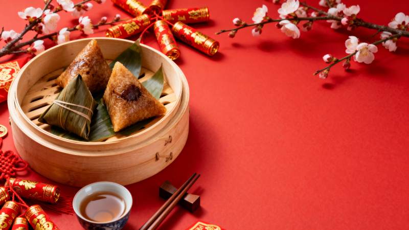 端午粽子香飘逸图片