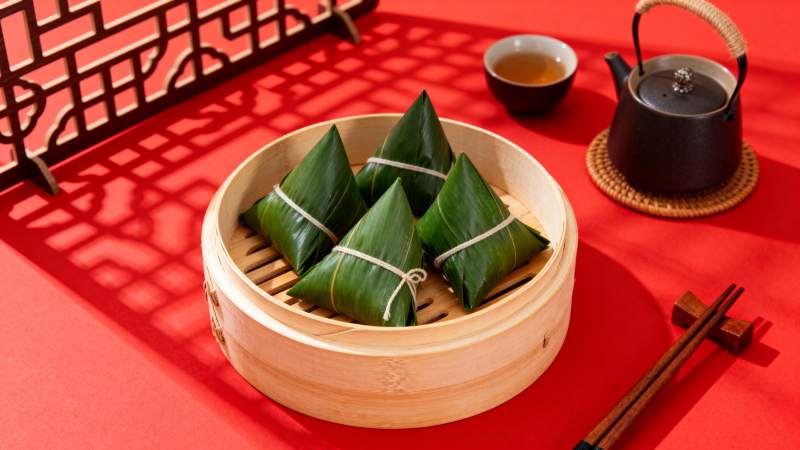 端午粽香茶韵图片