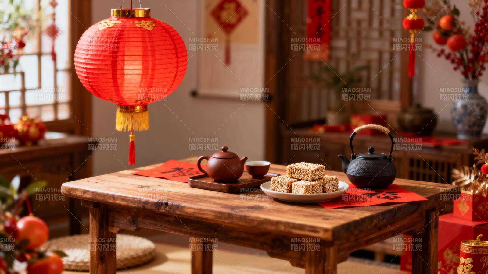 春节茶点迎新春图片