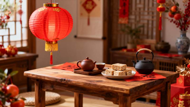 春节茶点迎新春图片