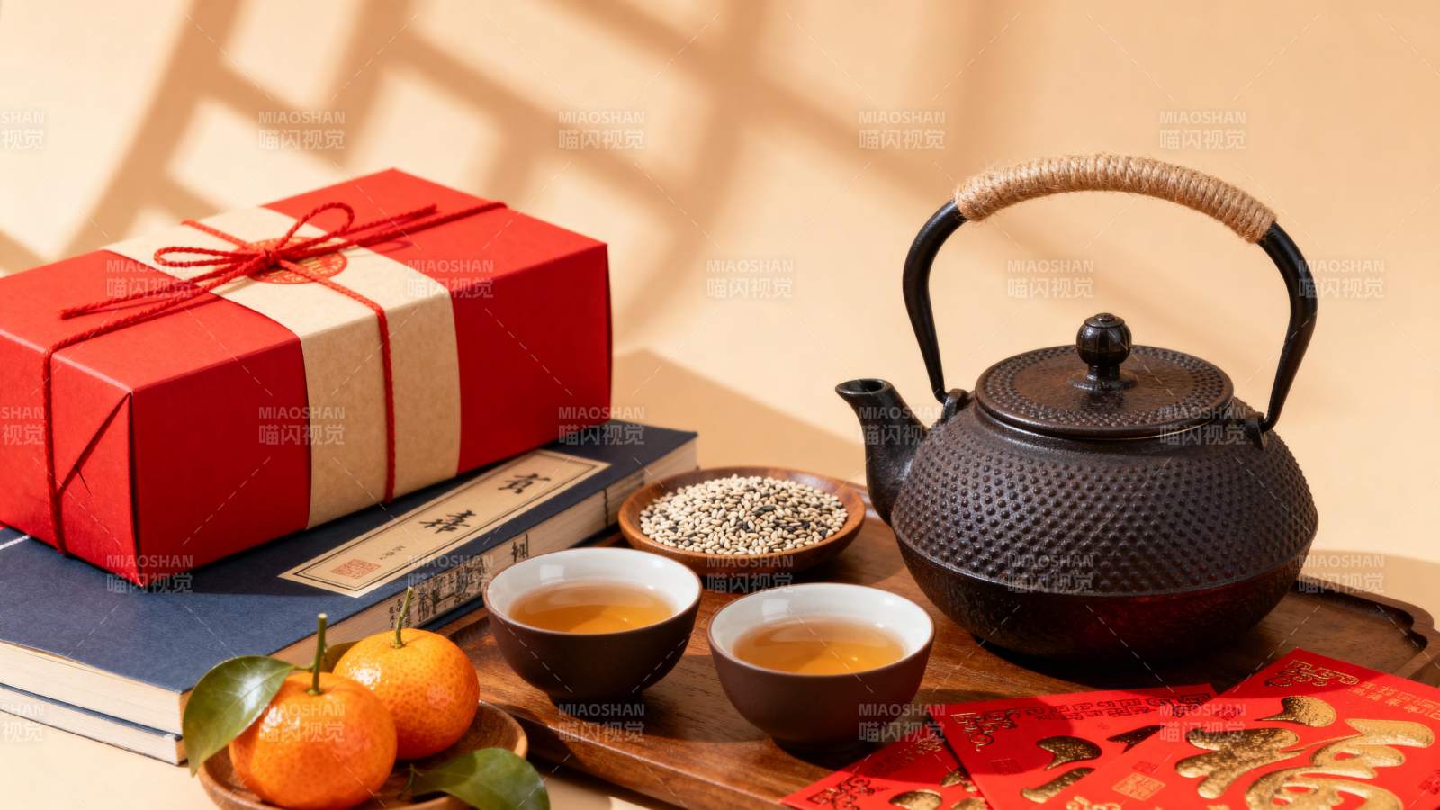 茶香礼盒迎新春图片